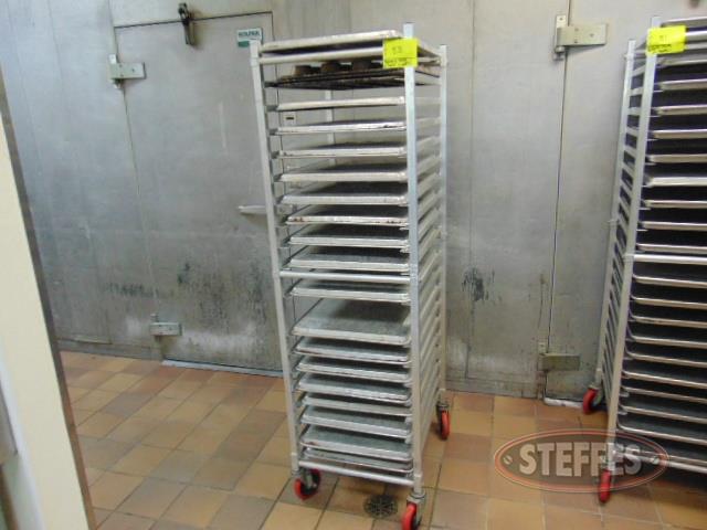 Bakers rack w-(18) trays and (3) muffin trays_1.jpg